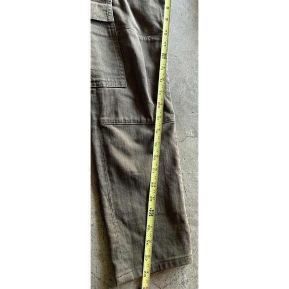 Hudson Jeans Women’s Barbara Black Size 26 Cargo Multi Pocket Brown USA Made - Picture 7 of 16